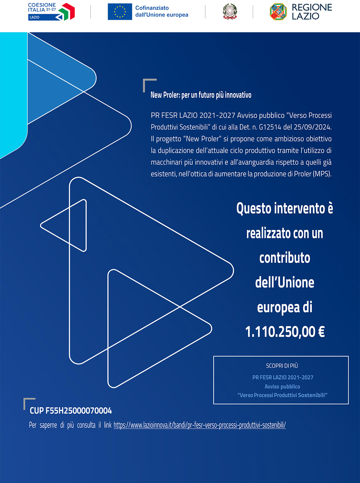 PR FESR LAZIO 2021-2027